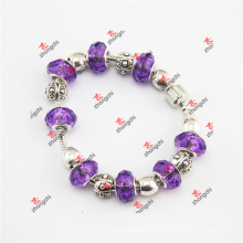 Мода Purple Charmilia стеклянные бусины браслет ювелирные подарки (ALK60229)